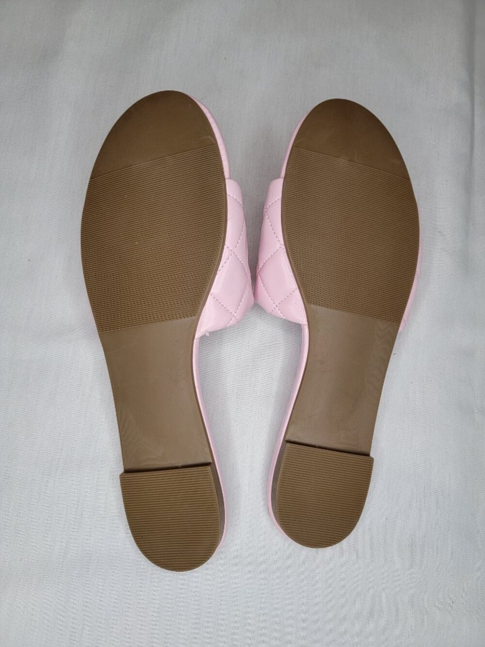 NWOT JustFab Sophie Flat Slide Sandals Size 9 - Picture 2 of 4